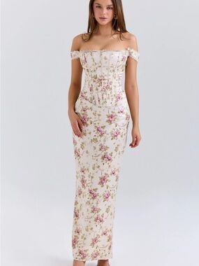 aiza flame orange maxi dress House of CB Aida Maxi Dress